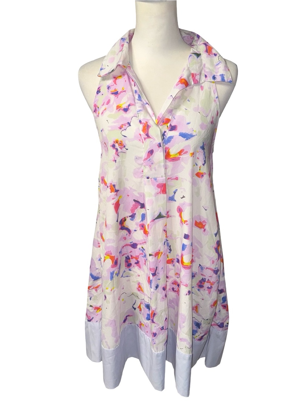 W118 by Walter Baker Pastel Watercolor Colorblock Shift Shirt Dress Sz 4 nwt new
